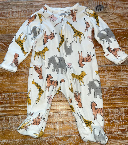 Seller #3 Carter's 3 mos Safari Animals Zip up Sleeper