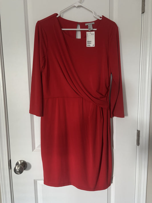#138 - L - NWT H&M - Red Dress - PU 45236