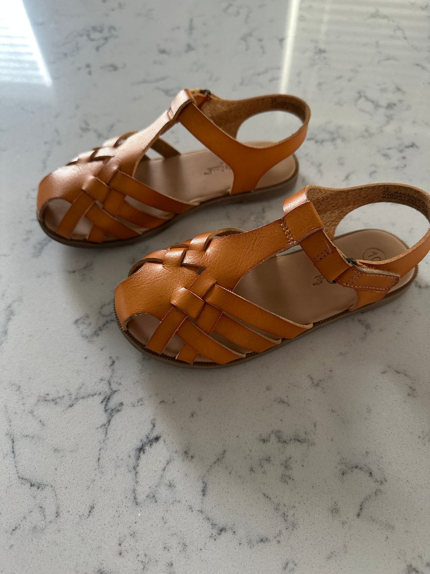 Seller 42, Cat & Jack Sandals, tan, EUC, Size 10