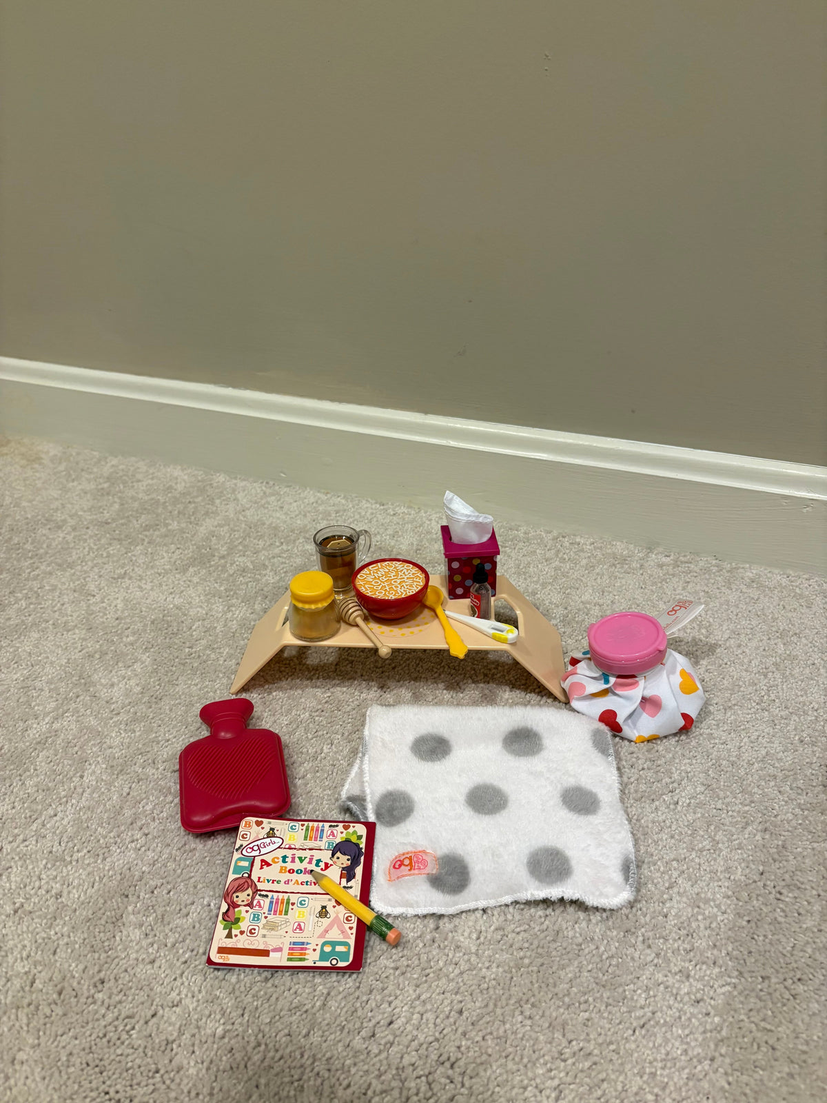 #125 Our Generation Doll Sick Day Set