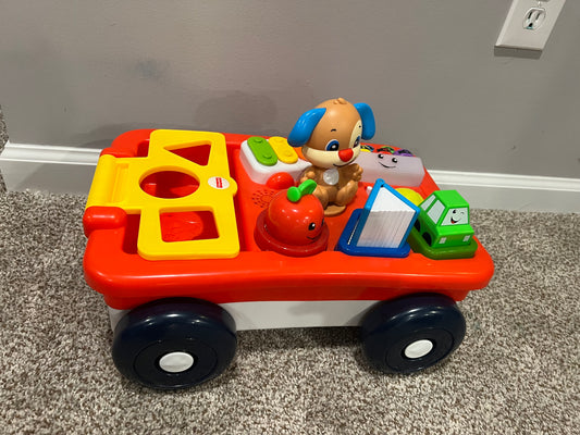 Fisher Price Laugh & Learn Pull and Play Wagon, EUC