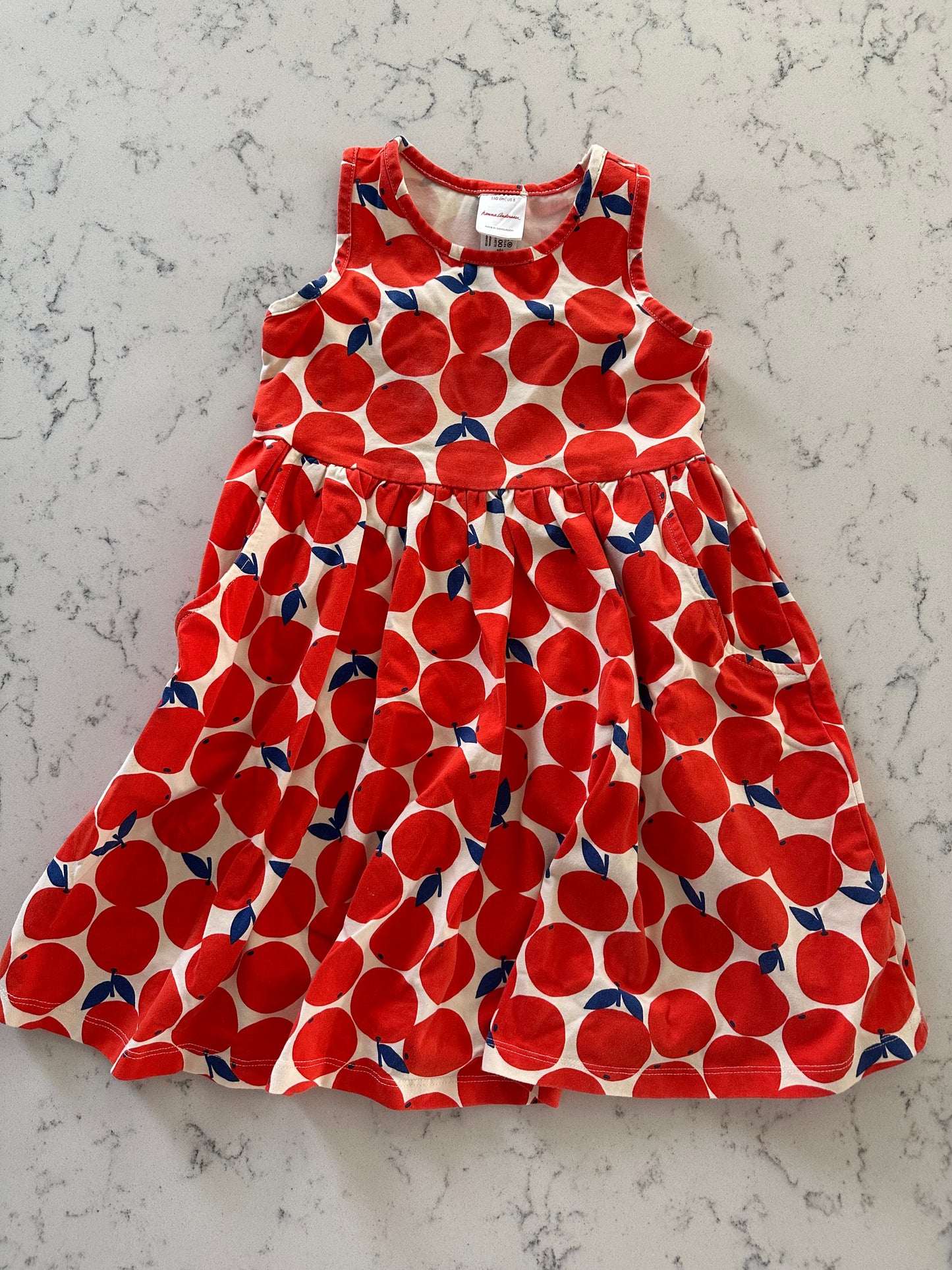 Seller 42, Hanna Andersson Skater Dress, Oranges, EUC, Girls Size 5