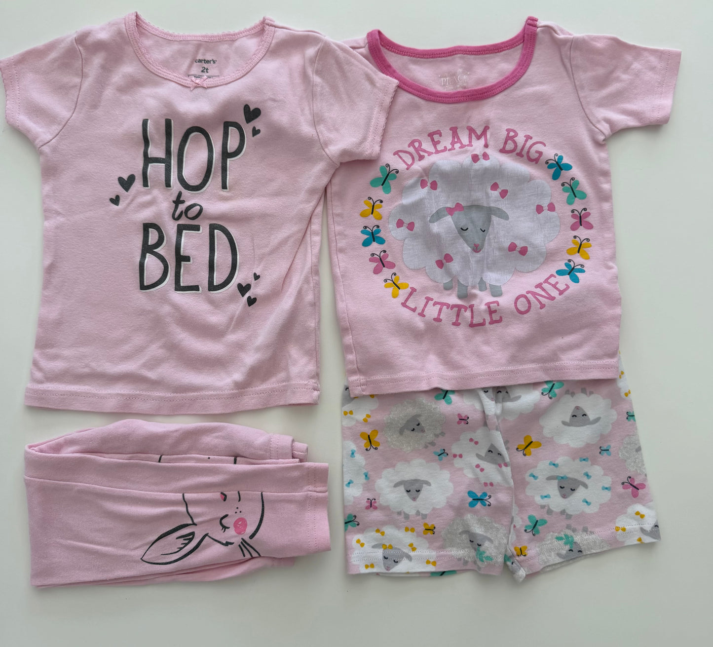 #117, Girls 24M, Carter’s ‘hop to bed’ & TCP sheep pajamas, GUC
