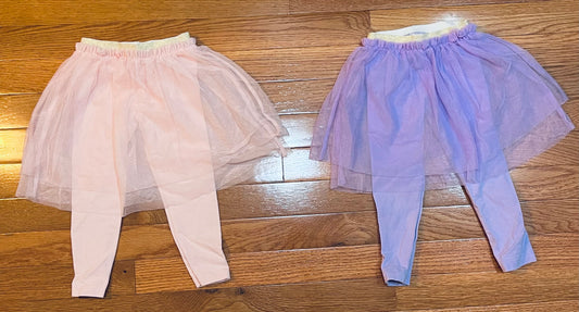 Girls leggings and skirt- 2t bundle of 2