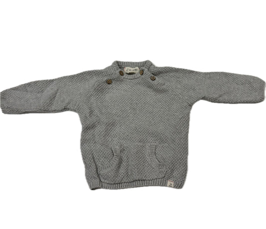 #38 Me & Henry 6-12 Months Boys Gray Sweater