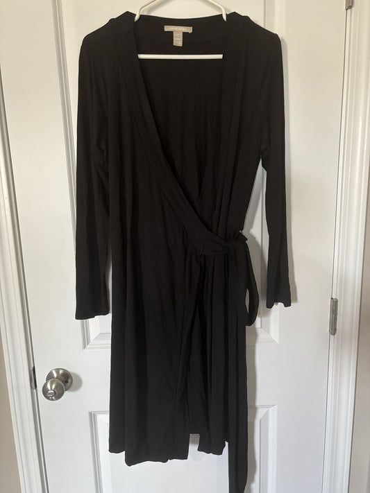 #138 - L - VGUC Banana Republic - Black Wrap Dress - PU 45236