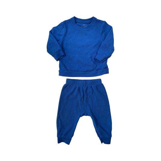 #33 Cat & Jack Blue Ribbed Set 6-9 Months