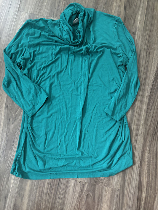 #138 - L - VGUC New York & Co - Teal Turtleneck Shirt - PU 45236