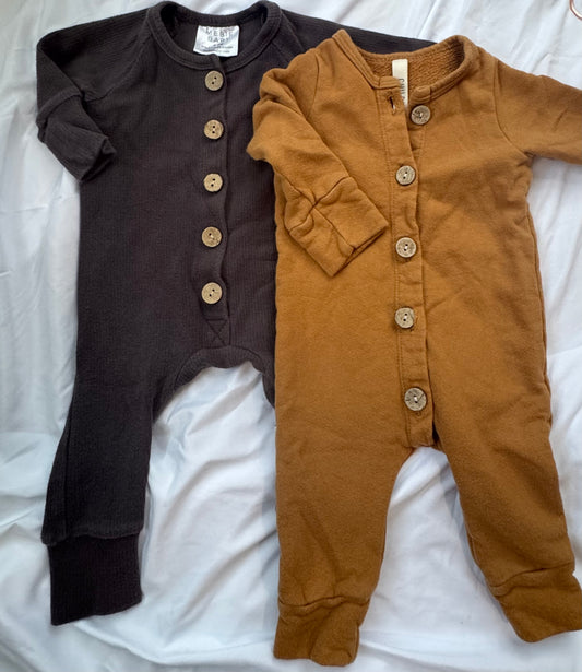 #113 Gender Neutral Boutique Brand jumpsuit bundle 3-6 month