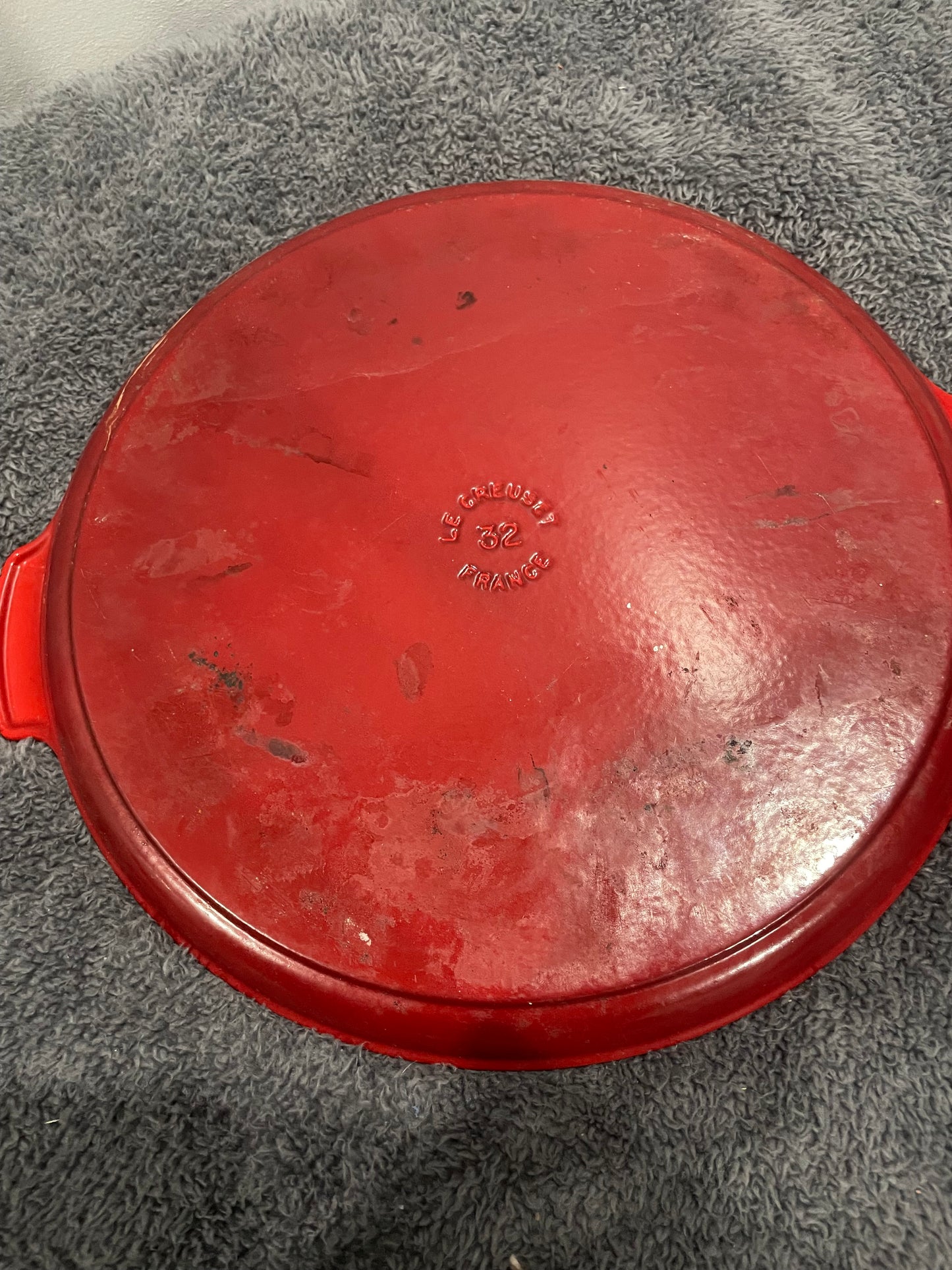 #69 Red Le Creuset Grill Pan