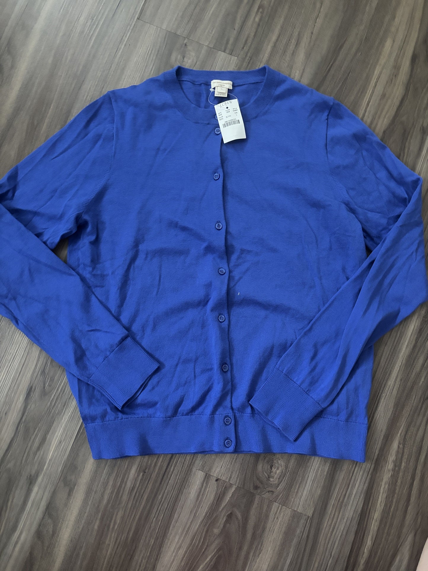 #138 - L - NWT J Crew - Blue Cardigan - PU 45236