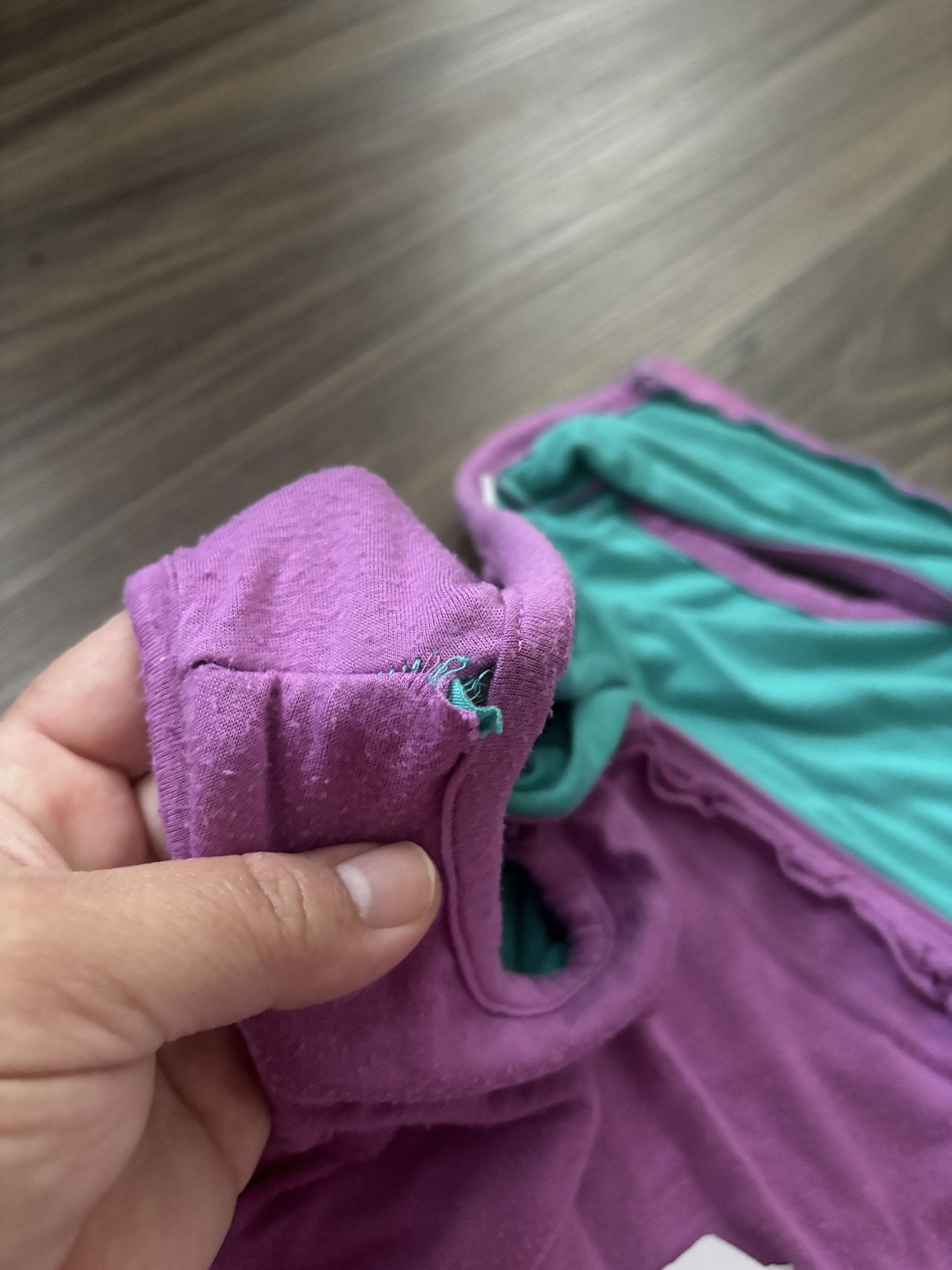 #138 - 18-36 Mo - Play Posh Peanut - Purple 0.5 Tog Sleepsack (small split in seam at shoulder) - PU 45236
