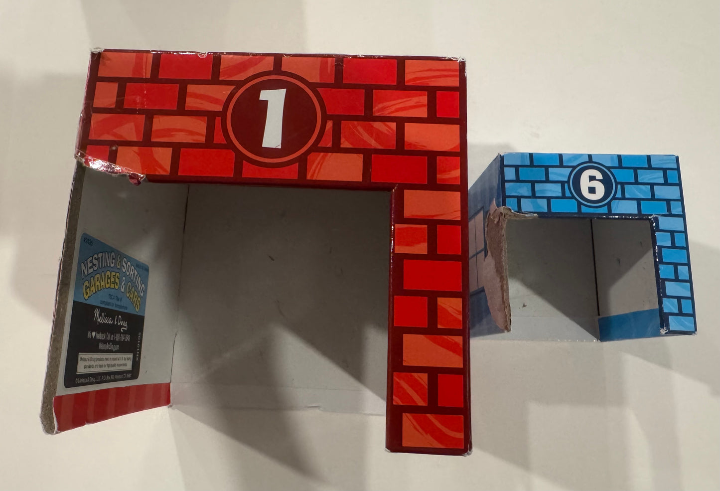 #187 Melissa and Doug Nesting Garages and Cars