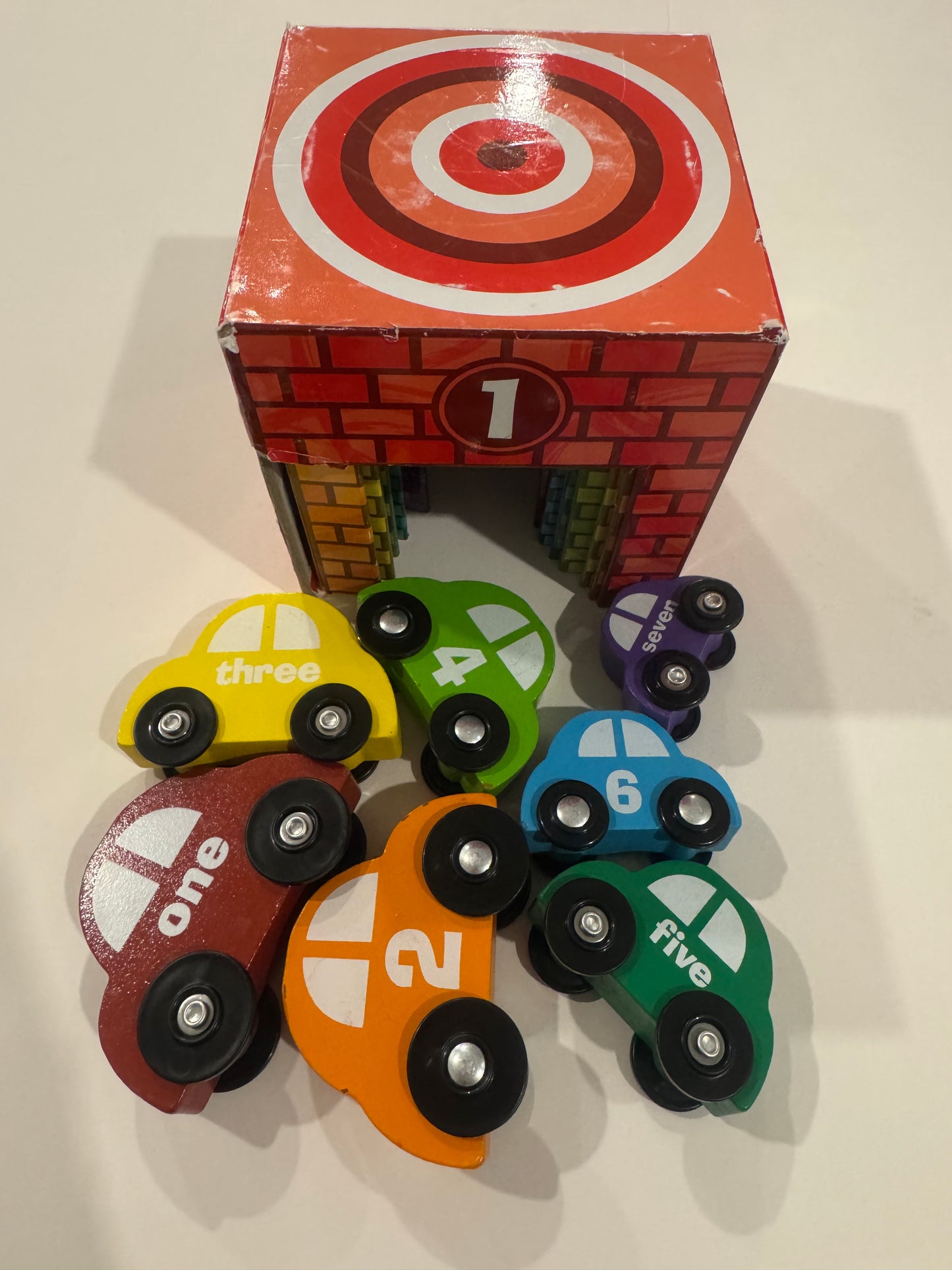 #187 Melissa and Doug Nesting Garages and Cars