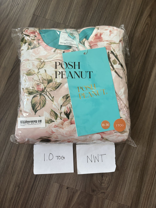 #138 - 18-36 Mo - NWT Posh Peanut - Pink Floral Sleepsack - PU 45236