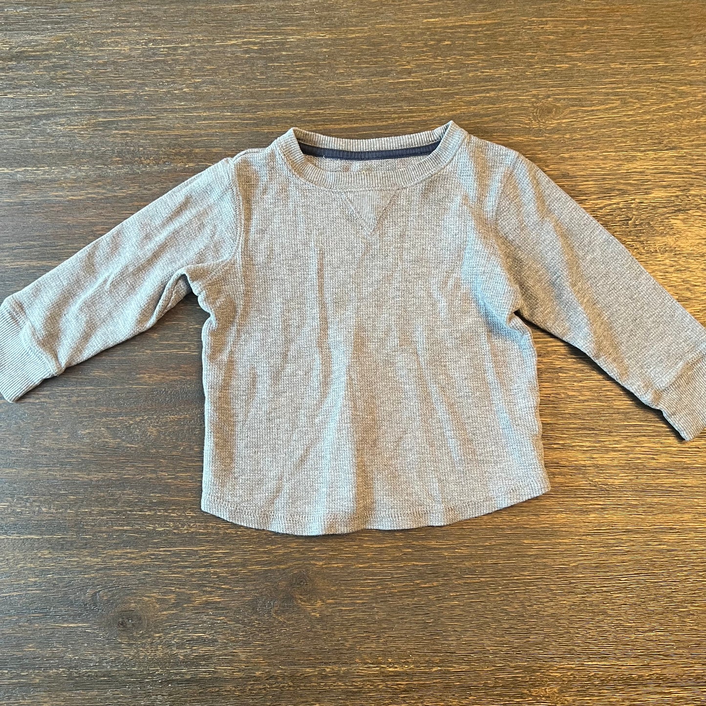 #5 Jumping Beans Gray Thermal Long Sleeve Shirt, Boys 2t