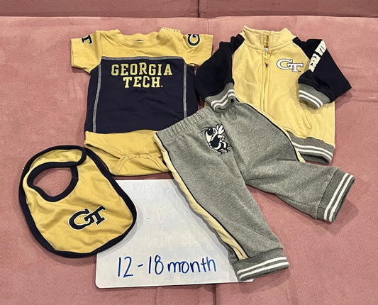 12-18 month Georgia Tech Outfit