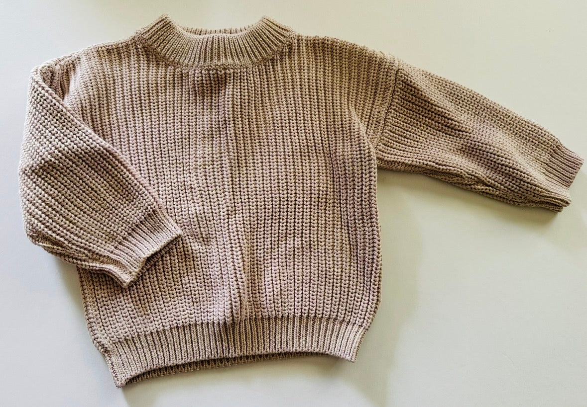 # 92 Girls wild wawa 12-18 month NWOT mauve relaxed fit sweater