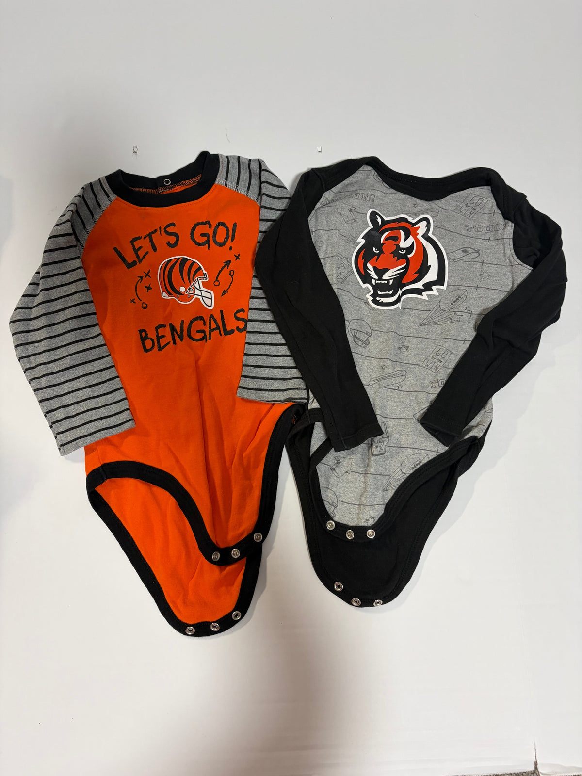#27 Boys 18-24mos Bengals onesies