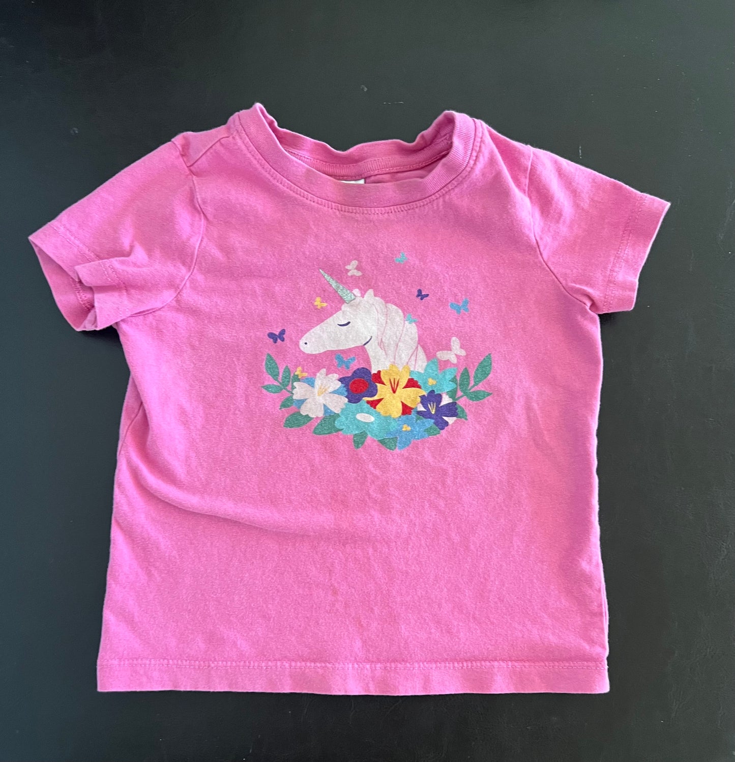 Hanna Andersson Pink Unicorn Shirt 2T