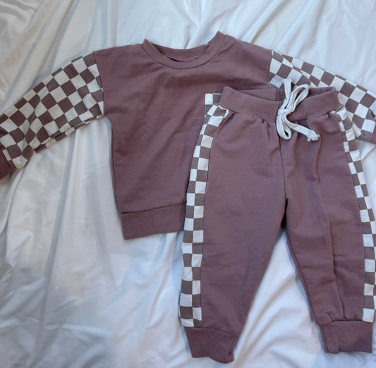 #113 Amazon Brand sweatsuit set 6-12 months girls