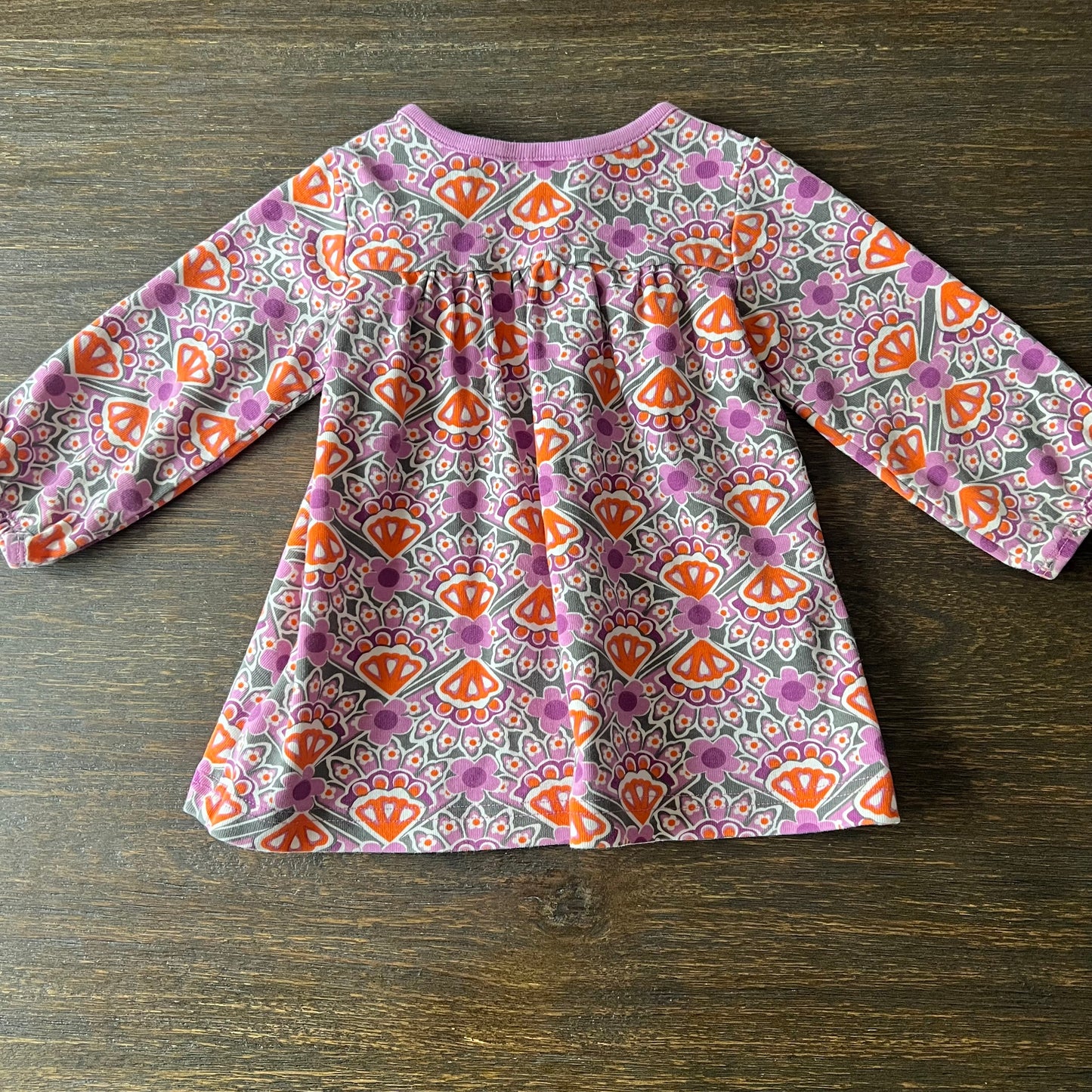 #5 Hanna Andersson Pastel Print Playdress, Orchid Petal, Girls 2T, see pics and description