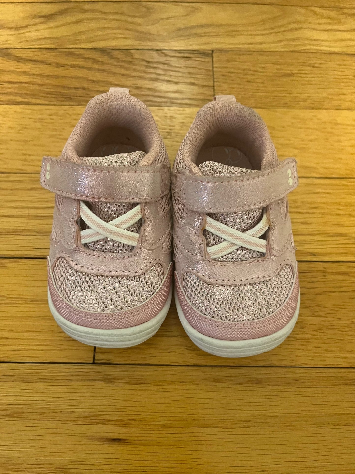#109 Stride Rite Baby girl Pink sneakers- Size 3