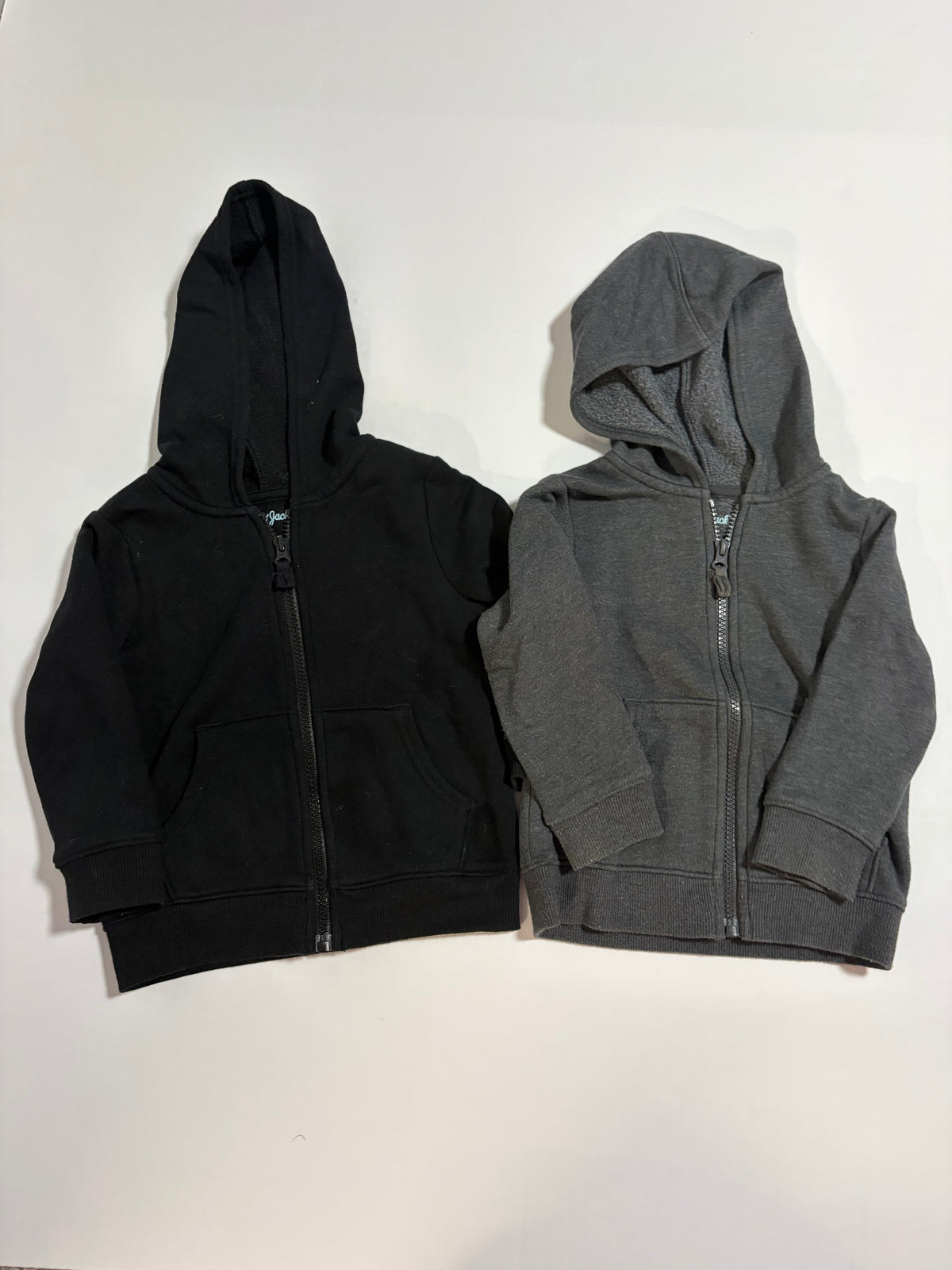 #27 Boys 2T Cat and Jack zip-up sweatshirts