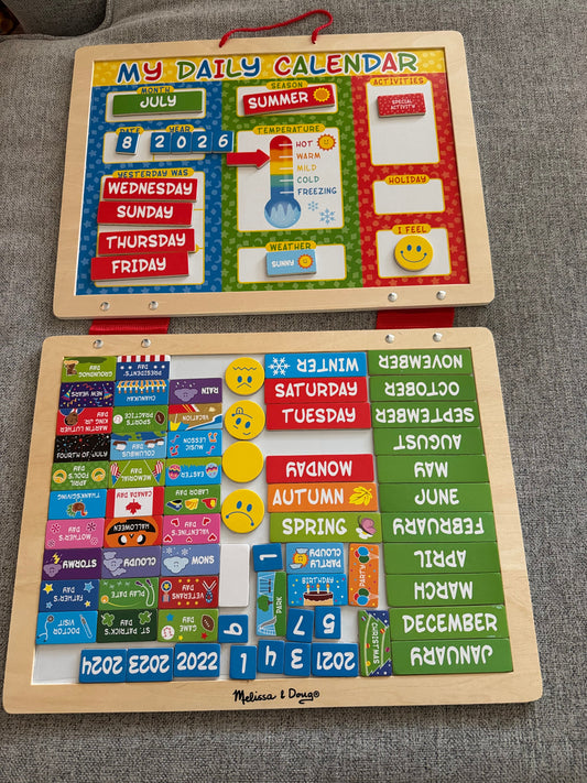 #92 My first daily magnetic calendar Melissa and Doug
