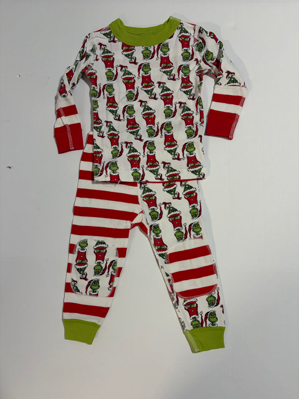 #27 Boys 2T Hanna Andersson Grinch pjs EUC