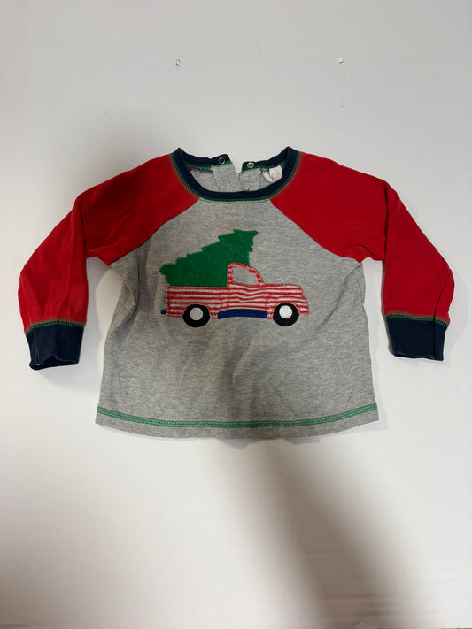#27 Boys 18-24mos Starting Out applique Christmas tee