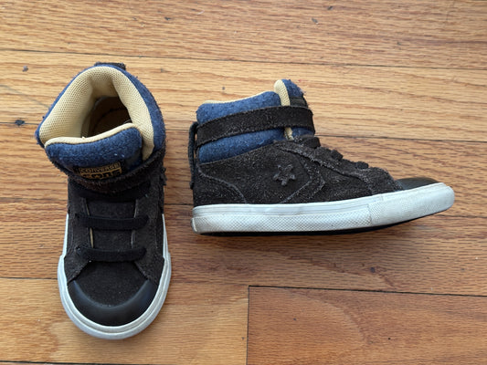 #186 Converse Dark Brown High-Tops - size 8 toddler - EUC