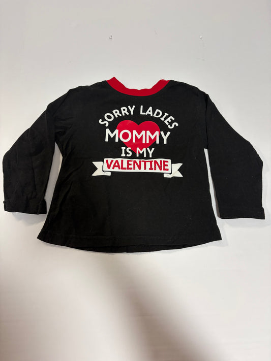 #27 Boys 2T Valentine's Day long sleeve tee