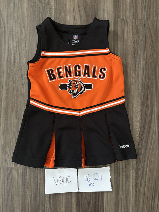 #138 - 18-24 Mo Cincinnati Bengals Cheerleading Dress VGUC