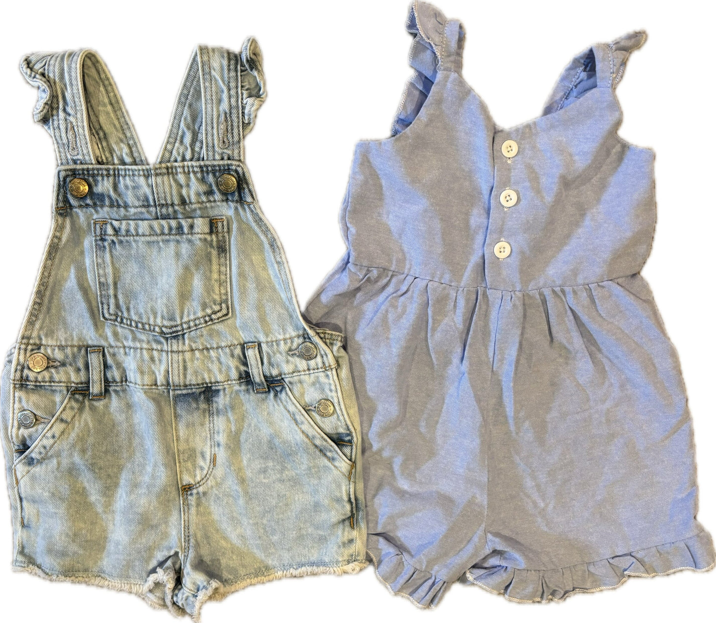 Seller #2 girls overall and romper size 18-24M