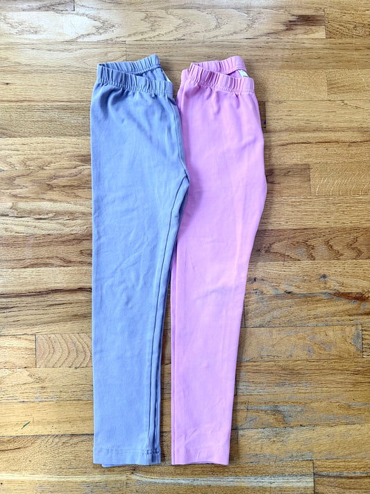 #104 Hanna Andersson girl size 120 (6/7) duty lure & pink leggings