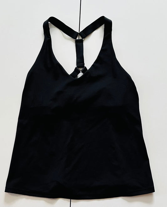 #133 Athleta Sz Medium Black Tank with Super Cute Back