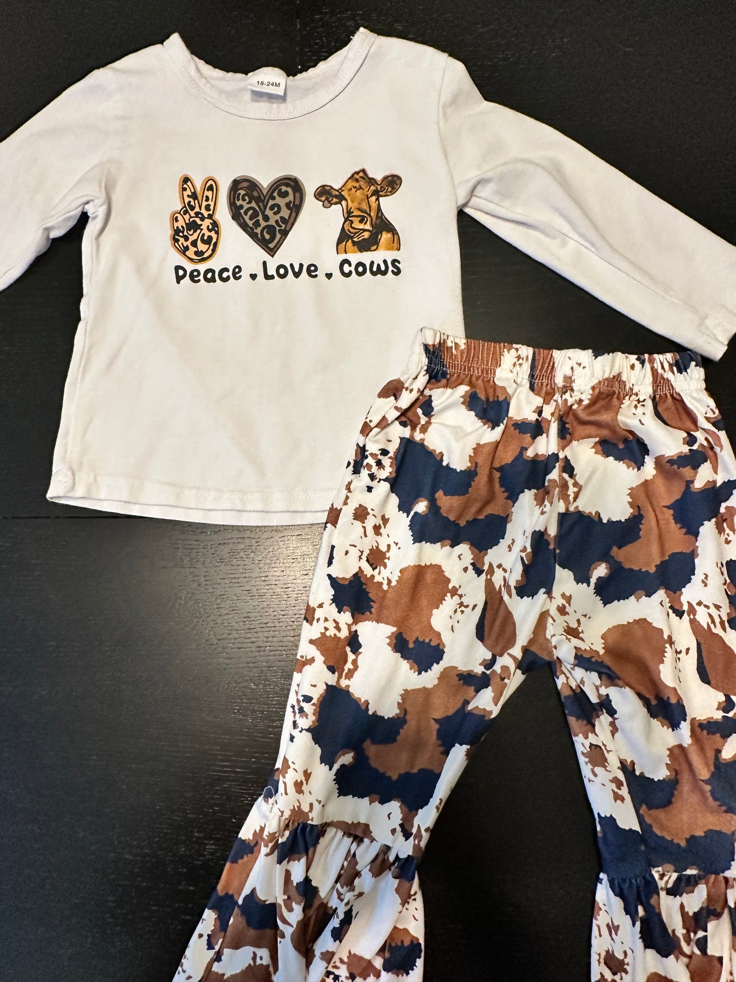 18-24 Month Girl’s Cow Outfit
