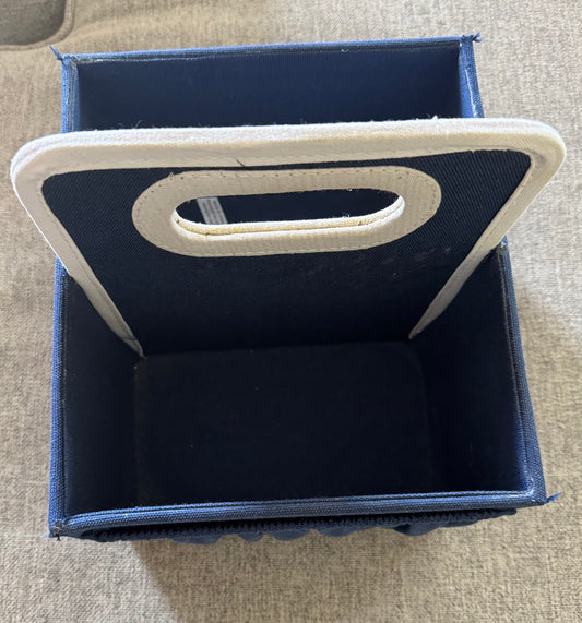#92 Navy nursery basket organizer