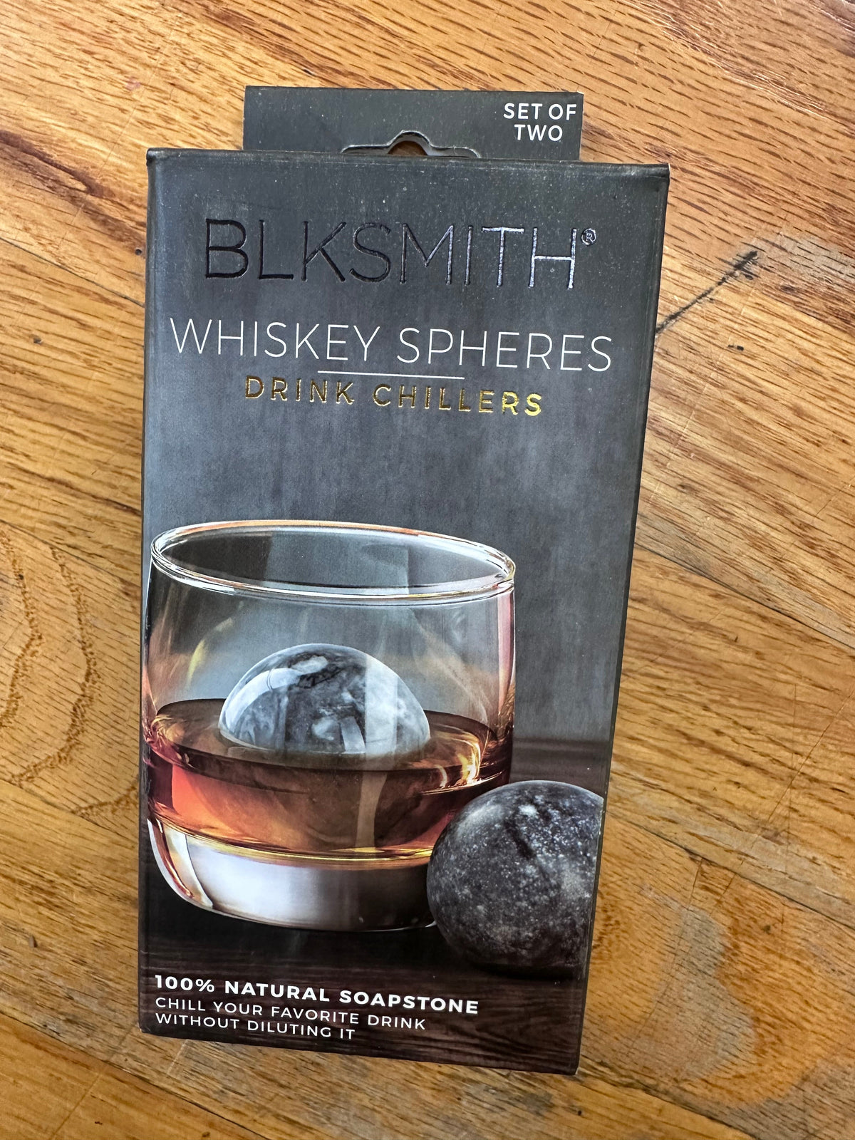 #104 NIB natural soapstone drink ice cubes