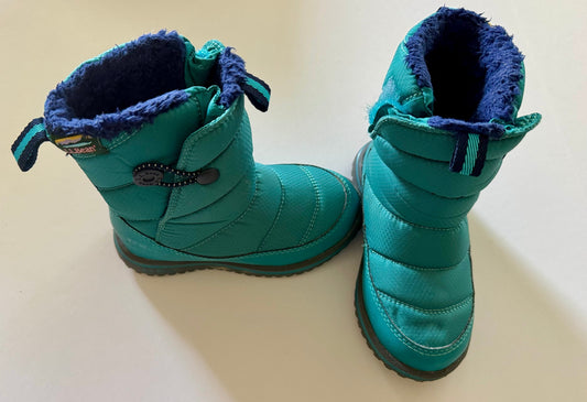 REDUCED #92 LLBean kids size 10 teal winter boots