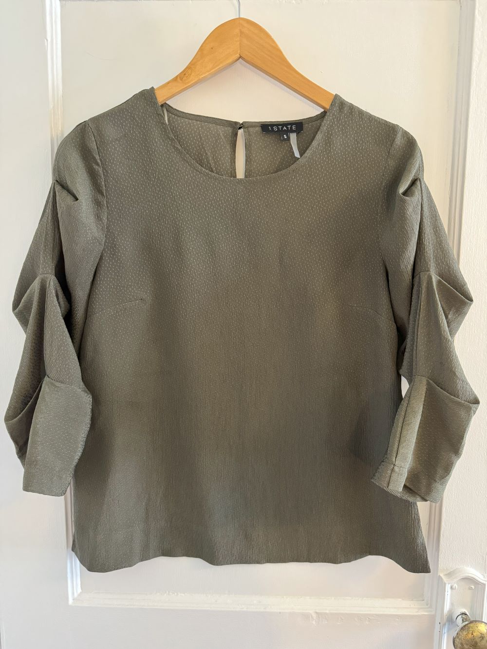 * Reduced * 1. State (Nordstrom) Olive Green Blouse, Women's Small