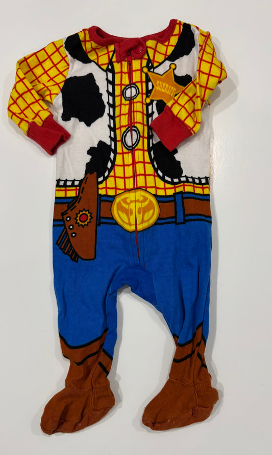#38 Disney Baby 0-3 Months Toy Story Woody Zippered Footie