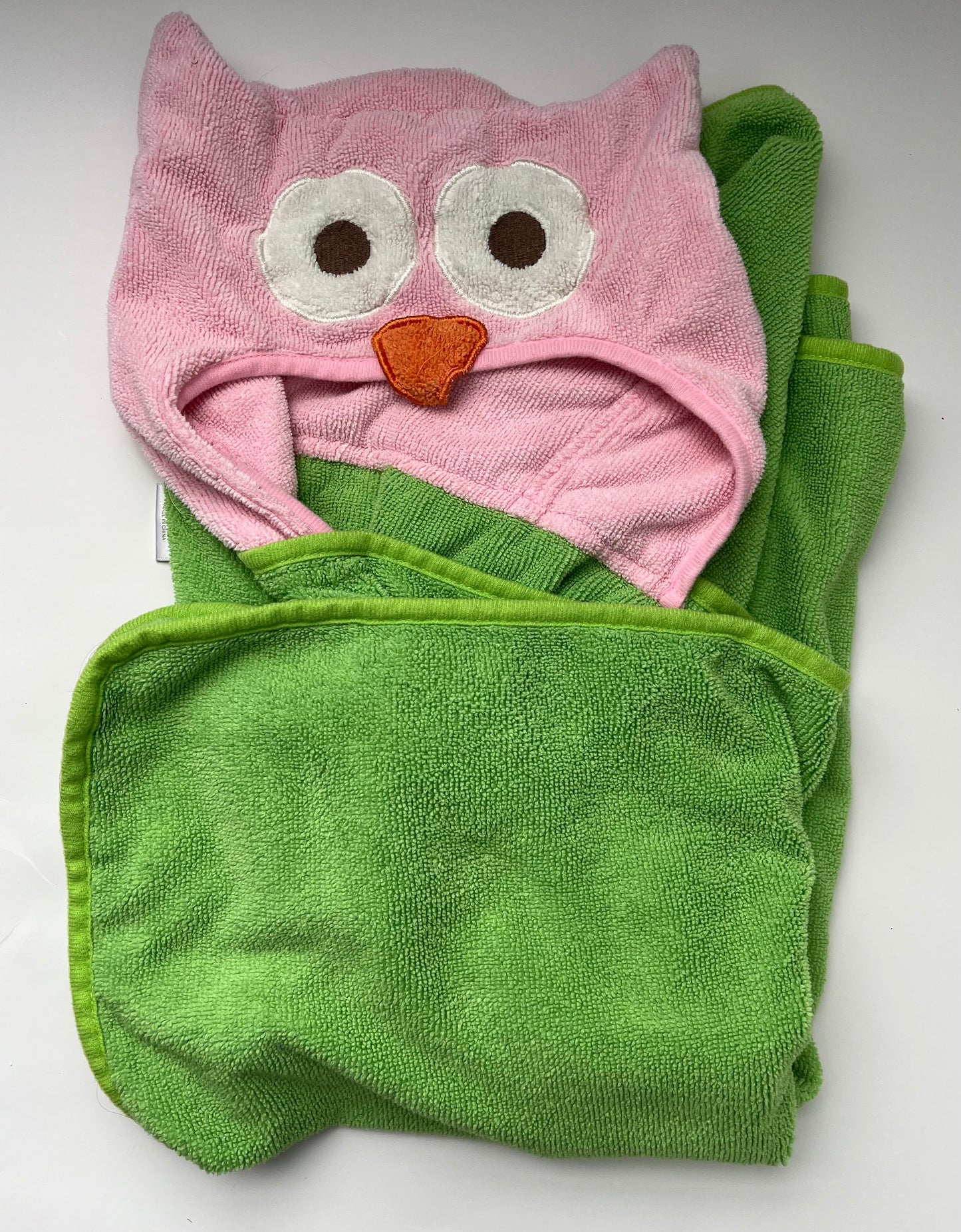Owl hooded bath towel (45244)