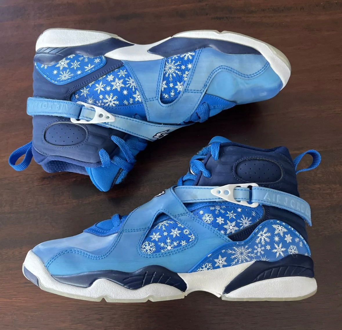 #133 Nike Air Jordan 8 Retro Blizzard Sz 6.5Y (Big Kids)