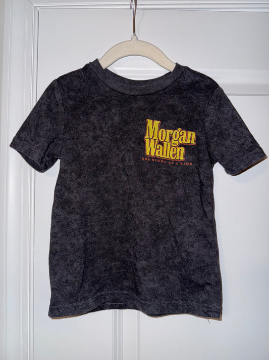 #106: 3T Morgan Wallen Acid Wash Band Tee (Front & Back!) *REDUCED*