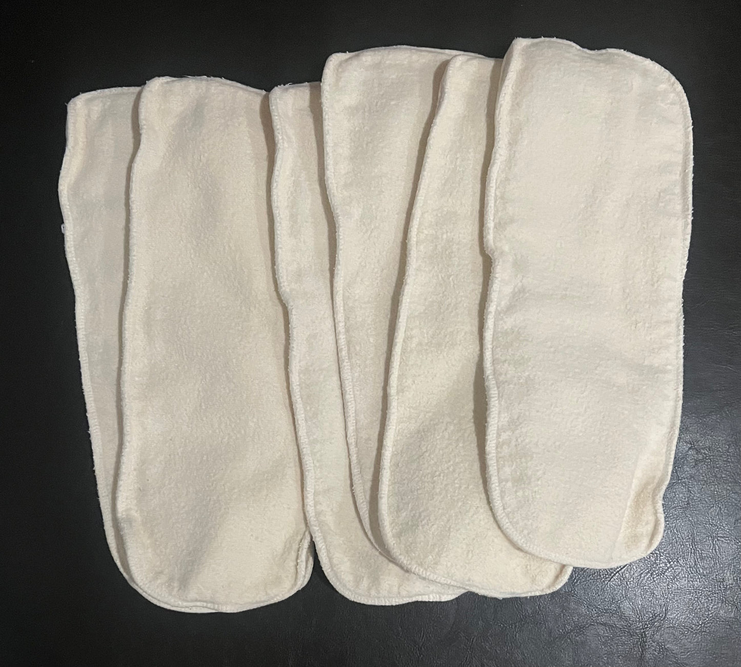 6 Hemp Organic Cotton Cloth Diaper Inserts