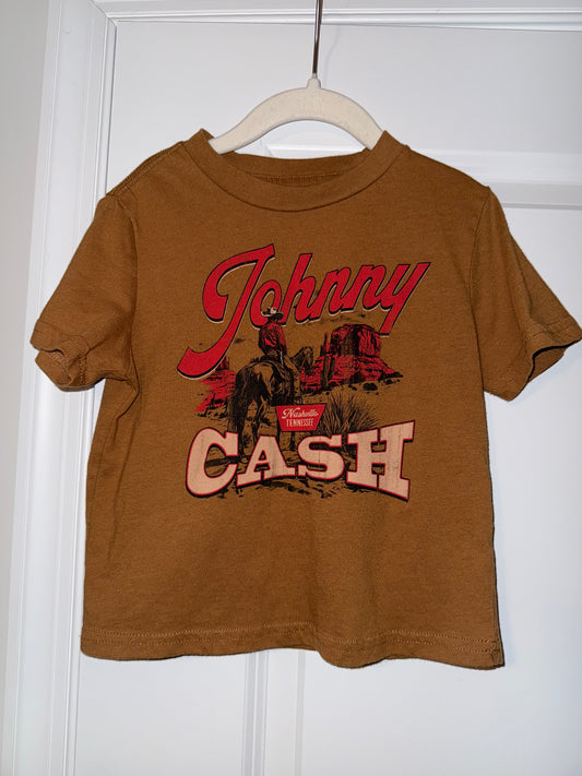 #106: 4T (Fits like 3T) Johnny Cash Band Tee (Front & Back!)