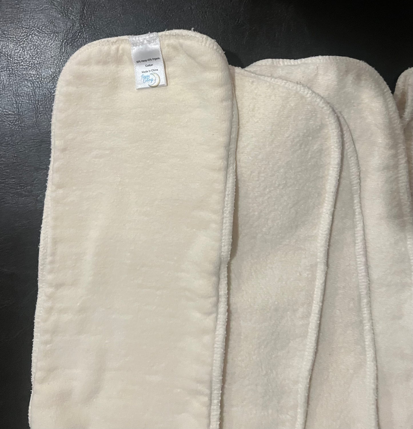 6 Hemp Organic Cotton Cloth Diaper Inserts