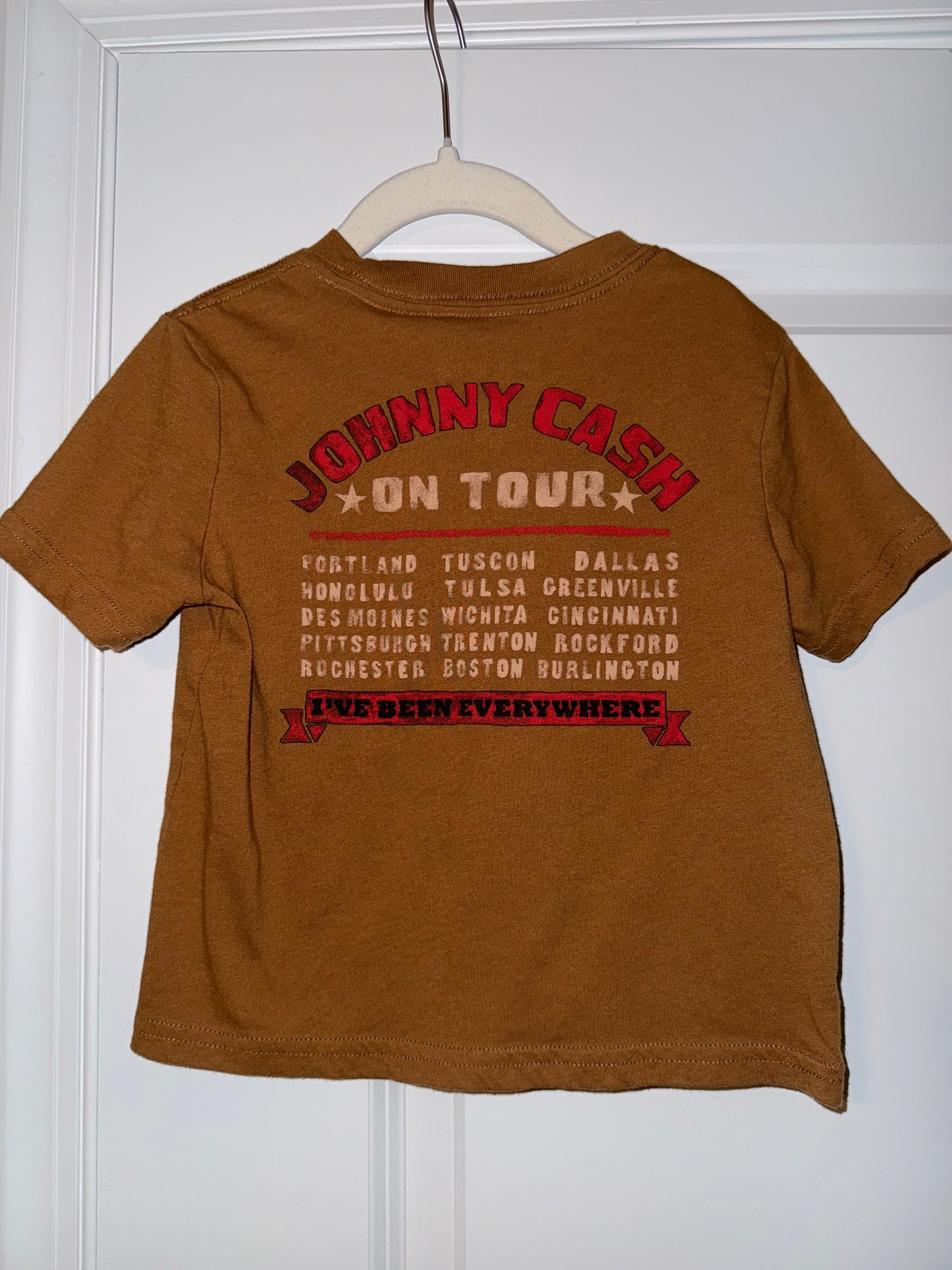 #106: 4T (Fits like 3T) Johnny Cash Band Tee (Front & Back!)